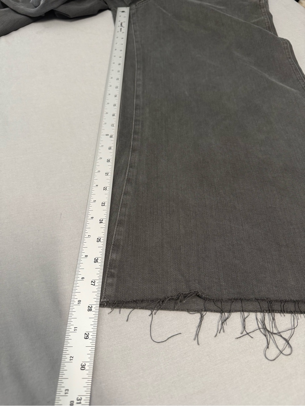 aerie Wide-Leg Overalls in Charcoal - Picture 6 of 11